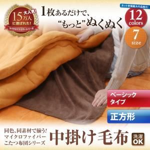 【単品】中掛け毛布 正方形 ナチュラルベージュ 同色・同素材で揃う!!マイクロファイバーこたつ布団シリーズ 中掛け毛布 ベーシックタイプの詳細を見る 【単品】中掛け毛布 正方形 ナチュラルベージュ 同色・同素材で揃う!!マイクロファイバーこたつ布団シリーズ 中掛け毛布 ベーシックタイプの詳細を見る