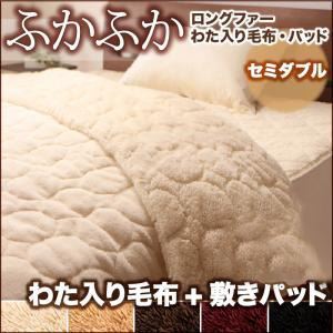 毛布・敷パッドセット セミダブル サイレントブラック 5色から選べるふかふかロングファー毛布&パッド 毛布+敷パッドセットの詳細を見る 毛布・敷パッドセット セミダブル サイレントブラック 5色から選べるふかふかロングファー毛布&パッド 毛布+敷パッドセットの詳細を見る