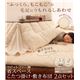 【本体別売】こたつ掛け・敷布団2点セット 直径225cm(円形) ナチュラルベージュ ラビットファー調 円形 こたつ掛け・敷き布団2点セット - 縮小画像2