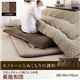 【単品】長座布団【Modelate】ベージュ ブロックチェック柄こたつ布団【Modelate】モデラート 長座布団