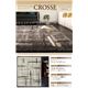 ラグマット 133×190cm【CROSSE】アイボリー モダンデザインウィルトン織りボリュームシャギーラグ【CROSSE】クロッセ - 縮小画像2