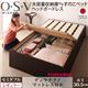 すのこベッド セミダブル【O・S・V】【デュラテクノマットレス付き】 ホワイト 大容量収納庫付きすのこベッド HBレス【O・S・V】オーエスブイ・レギュラー