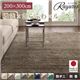 ラグマット 200×300cm【rayures】ダークグレー さらふわ国産ミックスシャギーラグ【rayures】レイユール - 縮小画像1