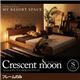 フロアベッド シングル【Crescent moon】【フレームのみ】 ウォルナットブラウン スリムモダンライト付きフロアベッド 【Crescent moon】クレセントムーン - 縮小画像1