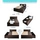 チェストベッド ダブル【AiryBoX】【ポケットコイルマットレス：ハード付き】ダークブラウン 棚・コンセント付き_布団がしまえる大容量チェストベッド【AiryBoX】エアリーボックス - 縮小画像5