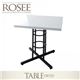 【単品】ダイニングテーブル 幅72cm【rosee】カフェスタイル ガラスダイニング【rosee】ロゼ テーブル（W72） - 縮小画像1