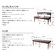 ダイニングセット 4点ベンチセット（W120）【E-JOY】（背）ライトブルー×（座）グレー 選べるカバーリング！！ミックスカラーソファベンチ リビングダイニングセット【E-JOY】イージョイ - 縮小画像4