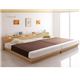 ローベッド ダブル【フレームのみ】フレームカラー：ナチュラル 家族で一緒に過ごす・棚・コンセント付きローベッド Crecer クレセール - 縮小画像4