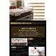ベッド セミシングル【ボンネルコイルマットレス】ホテル仕様デザインダブルクッションベッド - 縮小画像2