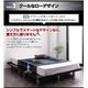 すのこベッド セミダブル【羊毛入りデュラテクノスプリングマットレス付き ステージレイアウト】フレームカラー：ウォルナットブラウン 頑丈デザインすのこベッド T-BOARD ティーボード - 縮小画像3