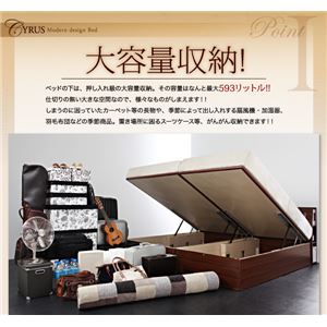 【組立設置費込】収納ベッド シングル【羊毛入りデュラテクノマットレス付き】フレームカラー:ウォルナットブラウン モダンライトコンセント付き・ガス圧式跳ね上げ収納ベッド Cyrus サイロス 【組立設置費込】収納ベッド シングル【羊毛入りデュラテクノマットレス付き】フレームカラー:ウォルナットブラウン モダンライトコンセント付き・ガス圧式跳ね上げ収納ベッド Cyrus サイロス