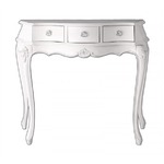 【単品】コンソールテーブル 幅90cm カラー：ホワイト アンティーク調クラシックリビングシリーズ Francoise フランソワーズ