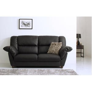 ソファー 2人掛け 座面カラー:ブラック 腰に優しいソファ EULAC ユーラック 商品画像
