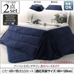 【本体別売】こたつ掛け・敷布団2点セット 4尺長方形(80×120cm) 布団カラー：モカブラウン こたつ布団セット 省スペースタイプ VADIT SFK バディット エスエフケー