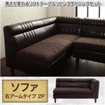 右アームソファー 座面カラー：ダークブラウン リビングダイニング NEOLD ネオルド