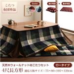 【本体別売】こたつ掛け・敷布団2点セット 4尺長方形(80×120cm)【ロータイプ】カラー：エンジ こたつ Nolan FK ノーラン エフケー