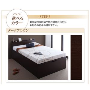 【組立設置費込】 収納ベッド セミシングル 縦開き 深さラージ 【マルチラススーパースプリングマットレス付】 フレームカラー:ダークブラウン 国産跳ね上げ収納ベッド Pratipue プラティーク 【組立設置費込】 収納ベッド セミシングル 縦開き 深さラージ 【マルチラススーパースプリングマットレス付】 フレームカラー:ダークブラウン 国産跳ね上げ収納ベッド Pratipue プラティーク
