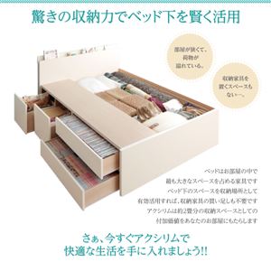 収納ベッド セミダブル 【フレームのみ】 フレームカラー:ホワイト お客様組立 日本製 棚・コンセント付き 大容量チェストベッド Auxilium アクシリム 収納ベッド セミダブル 【フレームのみ】 フレームカラー:ホワイト お客様組立 日本製 棚・コンセント付き 大容量チェストベッド Auxilium アクシリム