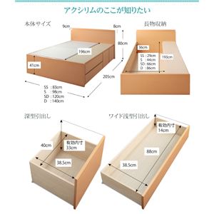 収納ベッド セミダブル 【フレームのみ】 フレームカラー:ホワイト お客様組立 日本製 棚・コンセント付き 大容量チェストベッド Auxilium アクシリム 収納ベッド セミダブル 【フレームのみ】 フレームカラー:ホワイト お客様組立 日本製 棚・コンセント付き 大容量チェストベッド Auxilium アクシリム