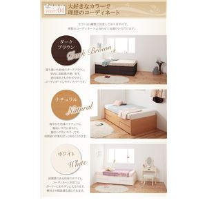 収納ベッド シングル ショート丈 【フレームのみ】 フレームカラー:ダークブラウン お客様組立 日本製 ヘッドレス大容量コンパクトチェストベッド Creacion クリージョン 収納ベッド シングル ショート丈 【フレームのみ】 フレームカラー:ダークブラウン お客様組立 日本製 ヘッドレス大容量コンパクトチェストベッド Creacion クリージョン