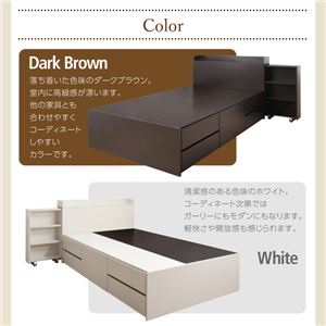 収納ベッド セミダブル 【薄型プレミアムボンネルコイルマットレス付】 フレームカラー:ホワイト マットレスカラー:ホワイト スライド収納付き 大容量チェストベッド Every-IN エブリーイン 収納ベッド セミダブル 【薄型プレミアムボンネルコイルマットレス付】 フレームカラー:ホワイト マットレスカラー:ホワイト スライド収納付き 大容量チェストベッド Every-IN エブリーイン