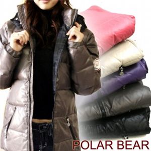 POLAR BEAR セミロングダウンジャケット　ベージュ　サイズ0 - 拡大画像