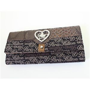 PARIS HILTON パリスヒルトン　３ッ折り財布 WAFO542A　ForeverLine　ブラック - 拡大画像