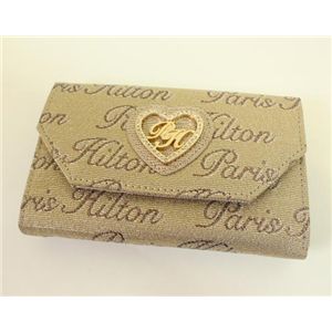 PARIS HILTON パリスヒルトン　３ッ折り財布 WACA0413　DesireLine　ゴールド×ブロンズ - 拡大画像