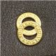 BVLGARI ブルガリ 25276 DOPPIOTONDO ドッピオトンド 名刺入れ カードケース ブラウン×ゴールド - 縮小画像3
