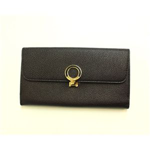 BVLGARI ブルガリ 25616 三つ折り長財布 ダークブラウン - 拡大画像