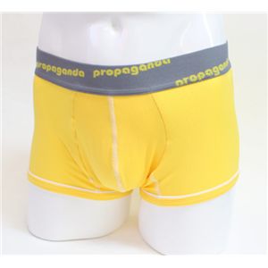 propaganda プロパガンダ メンズアンダーウェア SS31009-1602　YELLOW メッシュパイピングボクサー  Mサイズ - 拡大画像