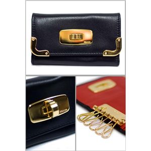 PRADA (プラダ) キーケース 1M0222 SOFT CALF TWIST-NERO - 拡大画像