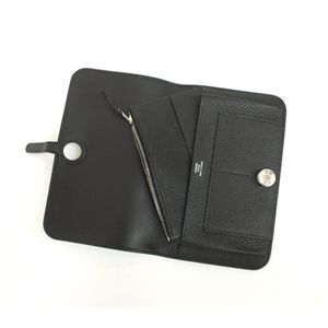 HERMES （エルメス） 財布 ドゴンGM トゴ ブラック シルバー金具 - 拡大画像
