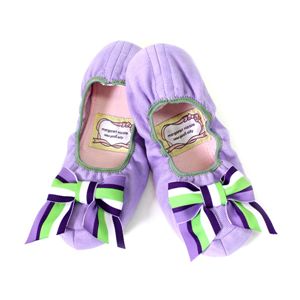 margaretnicole(マーガレットニコル) ルームシューズ+ヘアーバンドセット パープル - 拡大画像