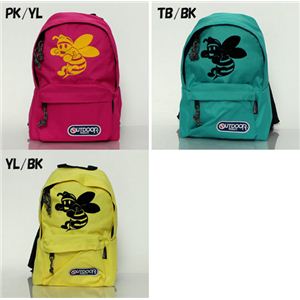 OUTDOOR PRODUCTS（アウトドア プロダクツ） キッズ向け ミツバチ バックパック リュック・デイパック ofb4058 PINK-YELLOW
