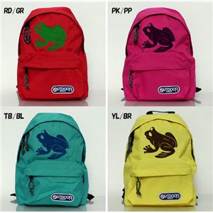 OUTDOOR PRODUCTS（アウトドア プロダクツ） キッズ向け カエル バックパック リュック・デイパック off455 RED-GREEN