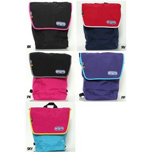 OUTDOOR PRODUCTS（アウトドア プロダクツ） カラーフラップ バックパック ナップサック リュック・デイパック out498 BLACK