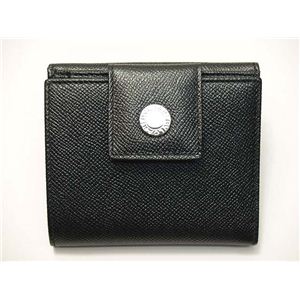 BVLGARI（ブルガリ） 20201 財布 Wホック2つ折り財布 ブラック