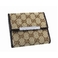 GUCCI（グッチ） Wホック財布 112664 F40IR 9643 GGキャンバス（GGベージュ×ブラウン）