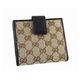 GUCCI(グッチ) Wホック財布 112664 F40IR 9643 GGキャンバス(GGベージュ×ブラウン) - 縮小画像2