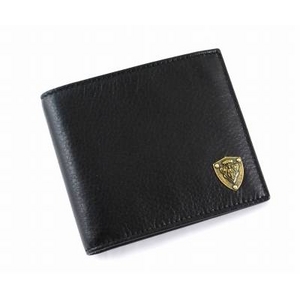 GUCCI（グッチ） 二つ折り財布 203601 BEC0T 1000 型押し牛革 ブラック