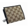 GUCCI（グッチ） Wホック財布 233022 F4C7N 9769 GGキャンバス×レザー ベージュ×ブラック