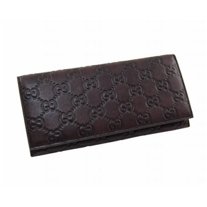 GUCCI（グッチ） 長財布 233154 A0V1R 2019 GG型押しソフトカーフ ダークブラウン