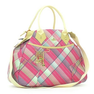 Vivienne Westwood(ヴィヴィアンウエストウッド) 4573 SUMMER TARTAN PK ハンドバッグ - 拡大画像