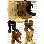 Minnetonka(ߥͥȥ) Women's WoodStock fringe front lace Boot åɥȥåե ɥ졼֡ ǥ  8 ֥å