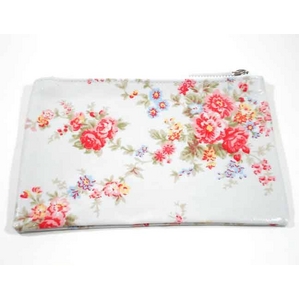 CATH KIDSTON(LXLbh\) Zip purseCwashed roses natural white |[`
