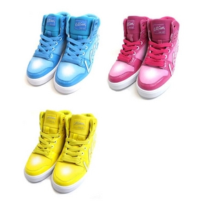 LA GEAR�i�G���G�[ �M�A�j  LA0564 ���f�B�[�X�V���[�Y �X�j�[�J�[ �s���N/�z���C�g �i12650567�j 24.0cm