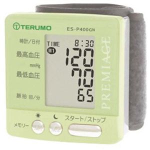 テルモ 電子血圧計手くび式 プレミアージュ ES-P400GN - 拡大画像