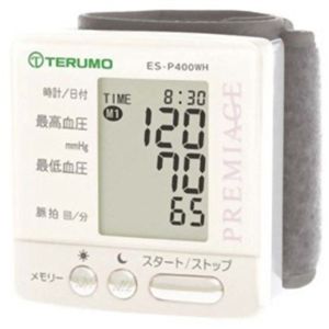 テルモ 電子血圧計手くび式 プレミアージュ ES-P400WH - 拡大画像