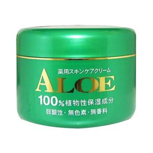 （まとめ買い）アロエ薬用スキンケアクリーム185g×4セット